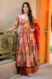 Floral Printed Kurti Set